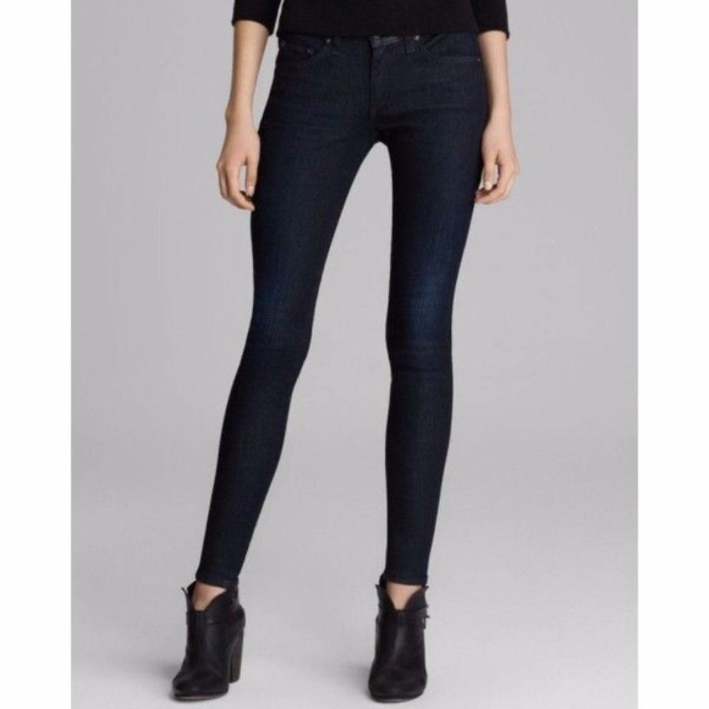RAG & BONE - Skinny Jeans - Olive Harrow